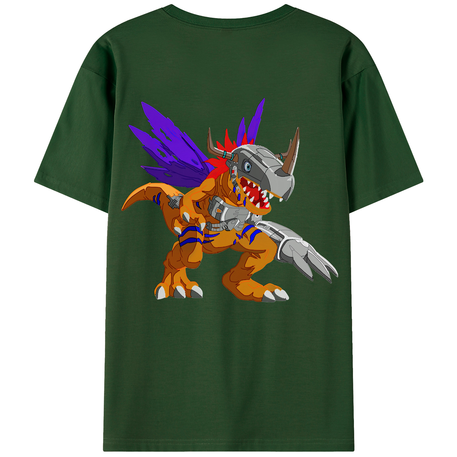（画像用） Digimon デジタルモンスター/デジモン 綿100％半袖Tシャツ（背面プリント）